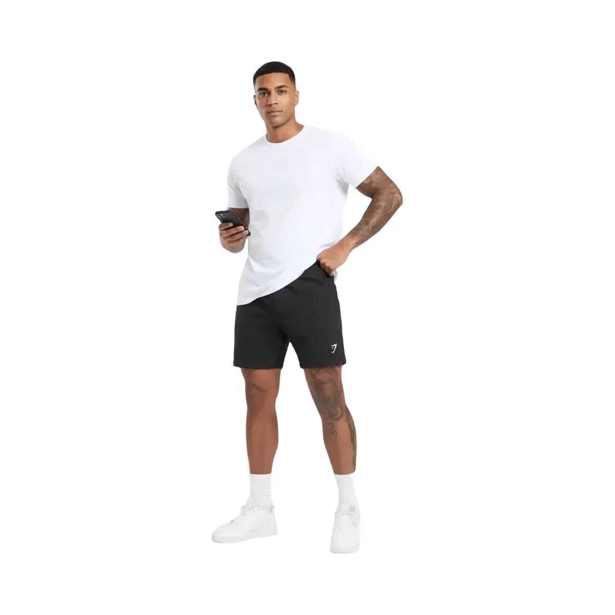 Gymshark Crest 7" Shorts Slim Fit Black
