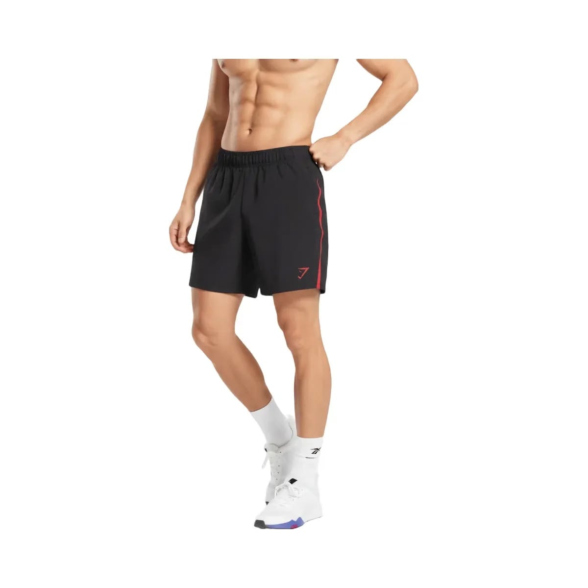 Gymshark Sport 7" Short Black/Conditioning Red