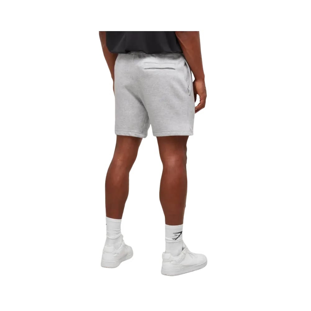 Gymshark Crest 7" Shorts Slim Fit Light Grey Marl