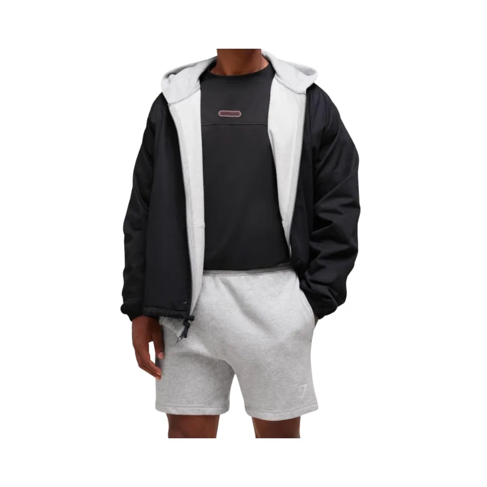 Gymshark Crest 7" Shorts Slim Fit Light Grey Marl