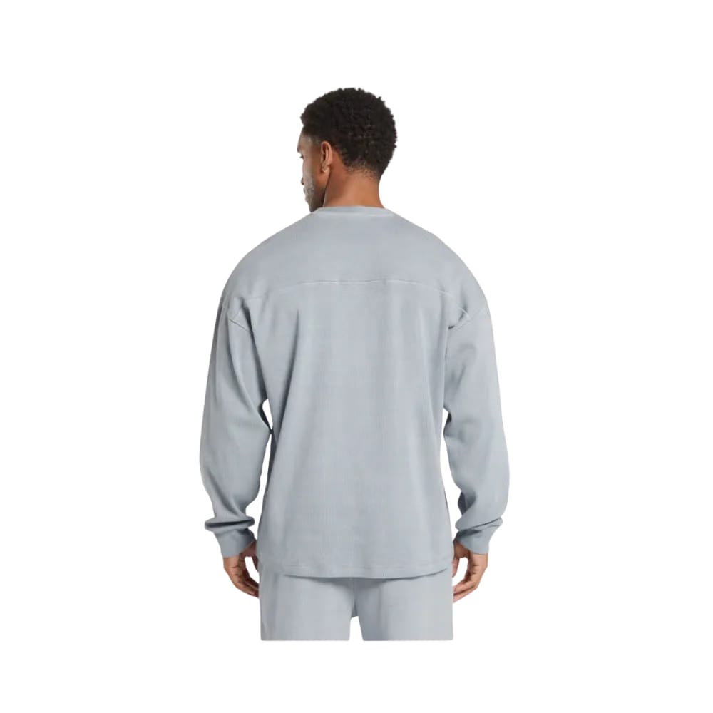 Gymshark Heavyweight Rib Crew Oversized Fit Denim Grey