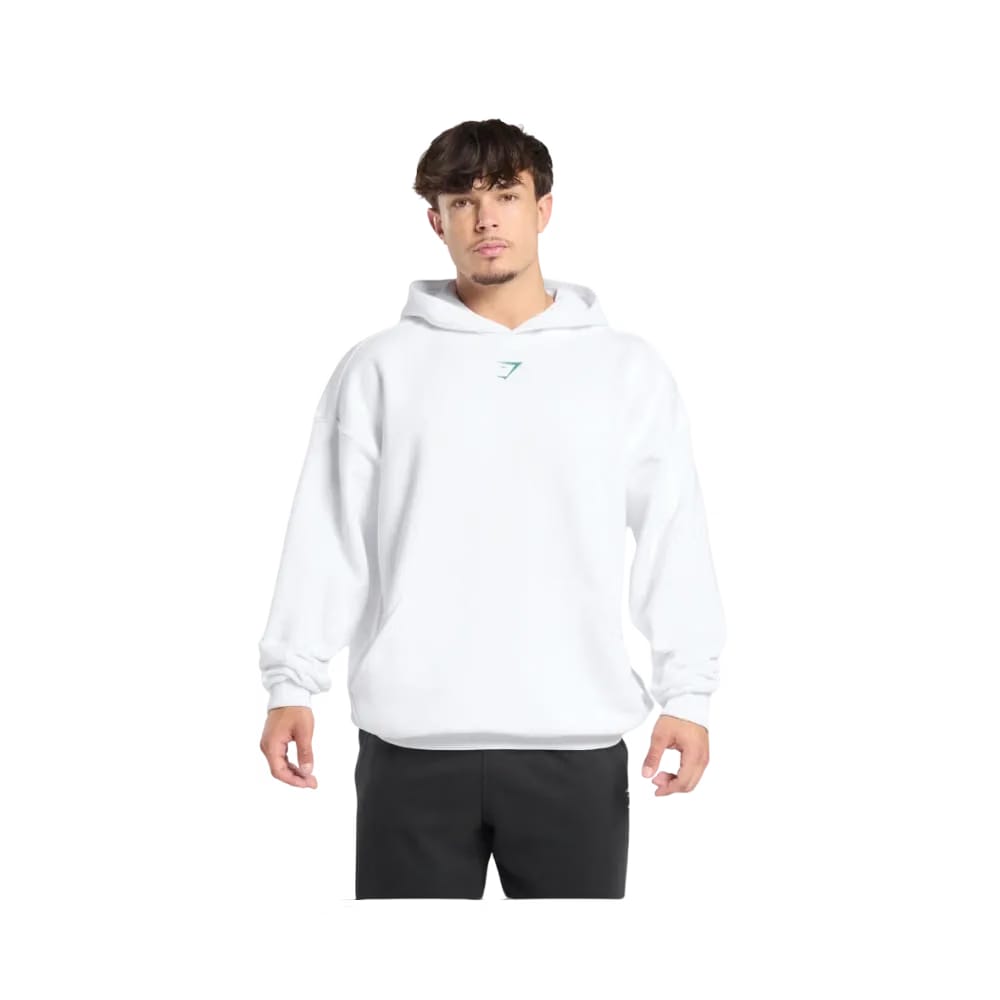 Gymshark Lifting Club Hoodie Oversized Fit White