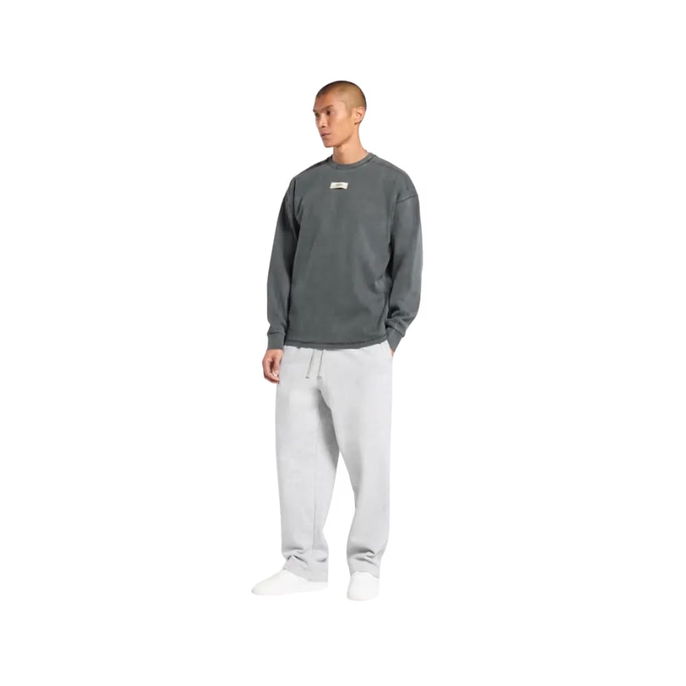 Gymshark Heavyweight Rib Crew Oversized Fit Asphalt Grey