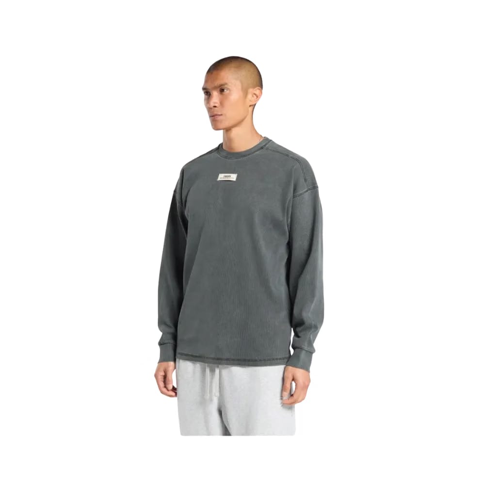 Gymshark Heavyweight Rib Crew Oversized Fit Asphalt Grey