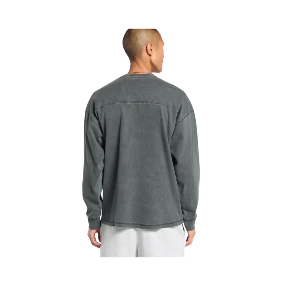 Gymshark Heavyweight Rib Crew Oversized Fit Asphalt Grey