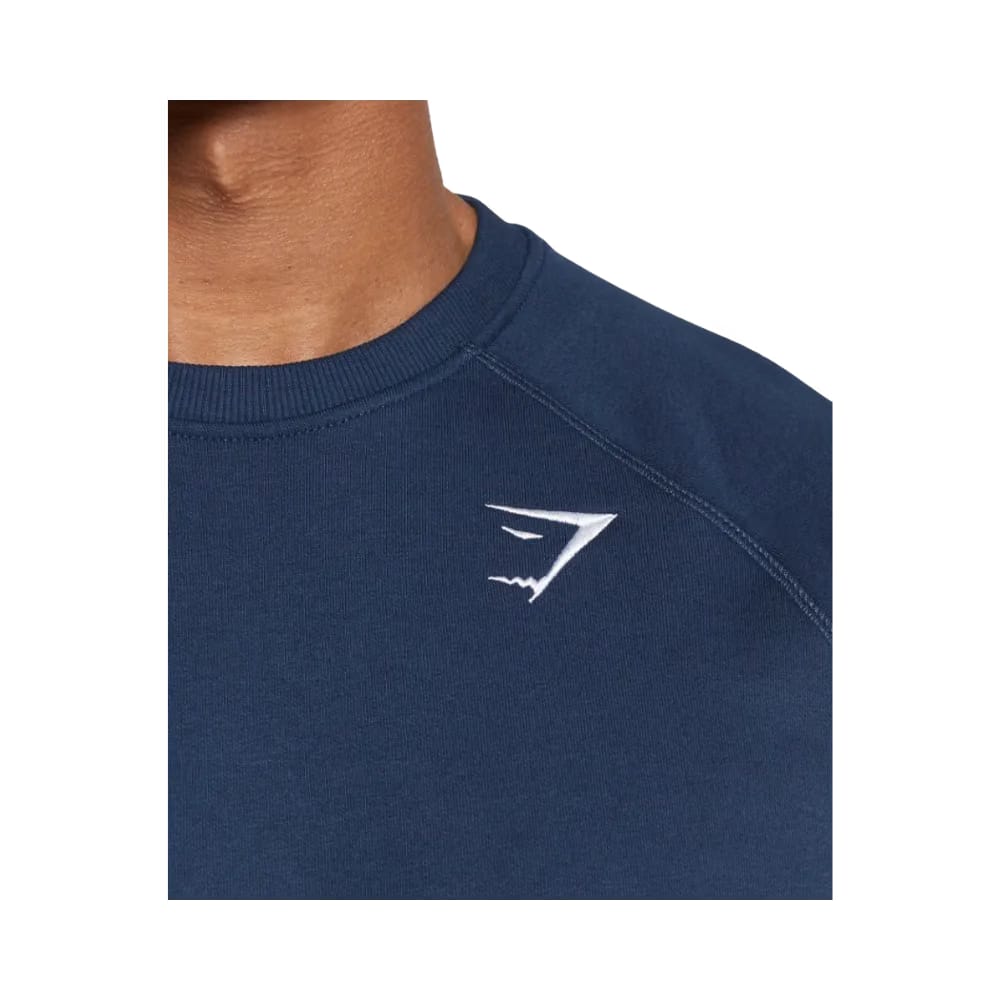 Gymshark Crest Sweatshirt Slim Fit Navy