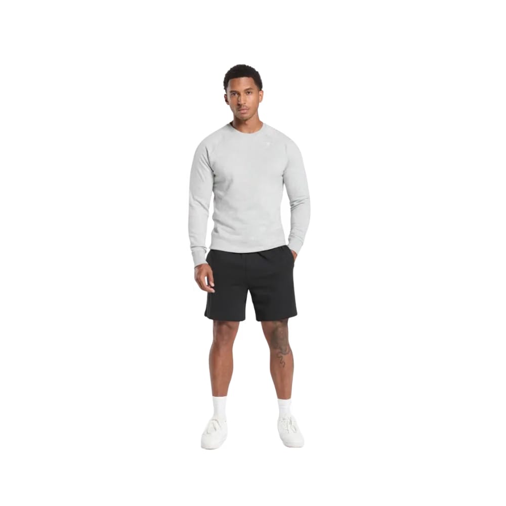 Gymshark Crest Sweatshirt Slim Fit Light Grey Marl