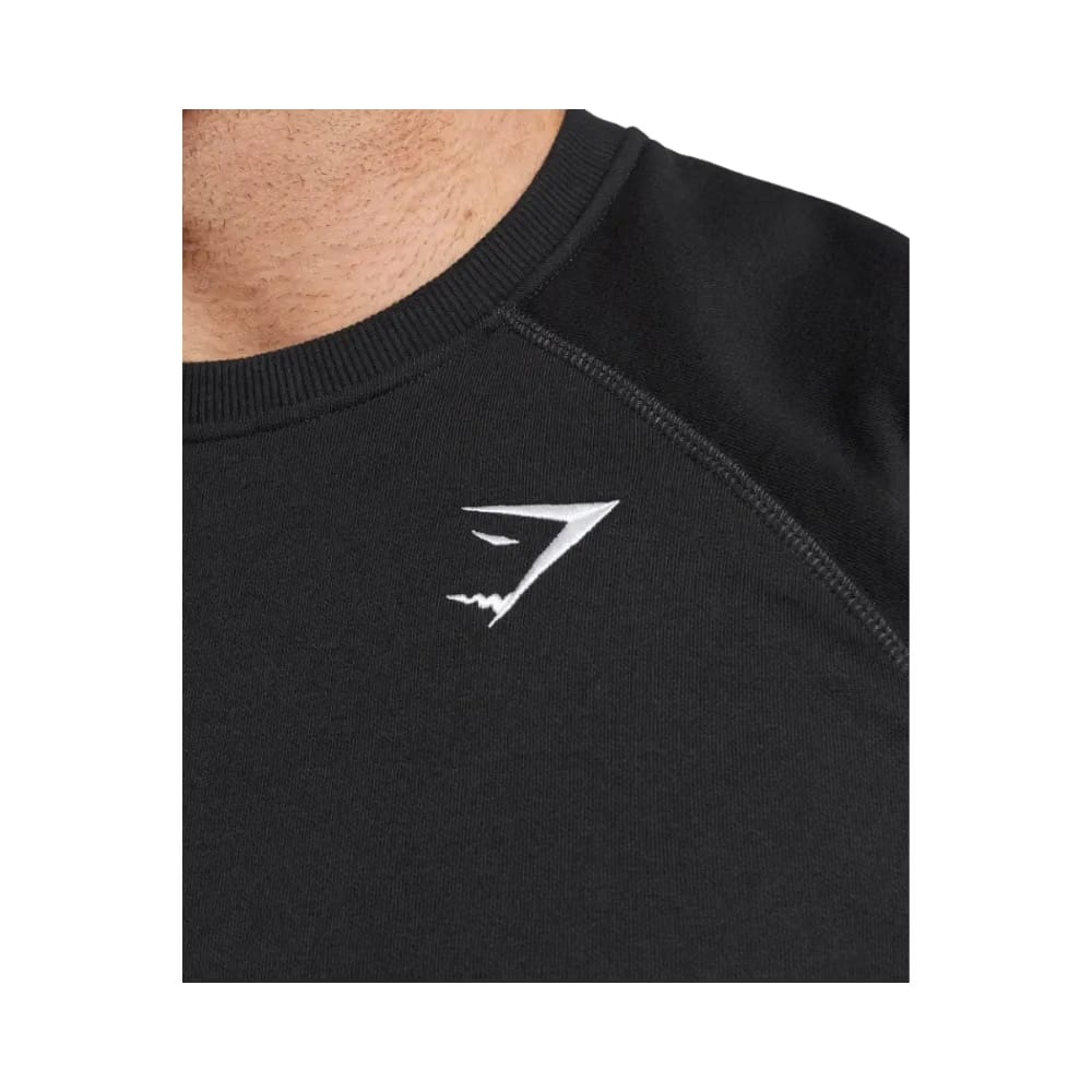 Gymshark Crest Sweatshirt Slim Fit Black