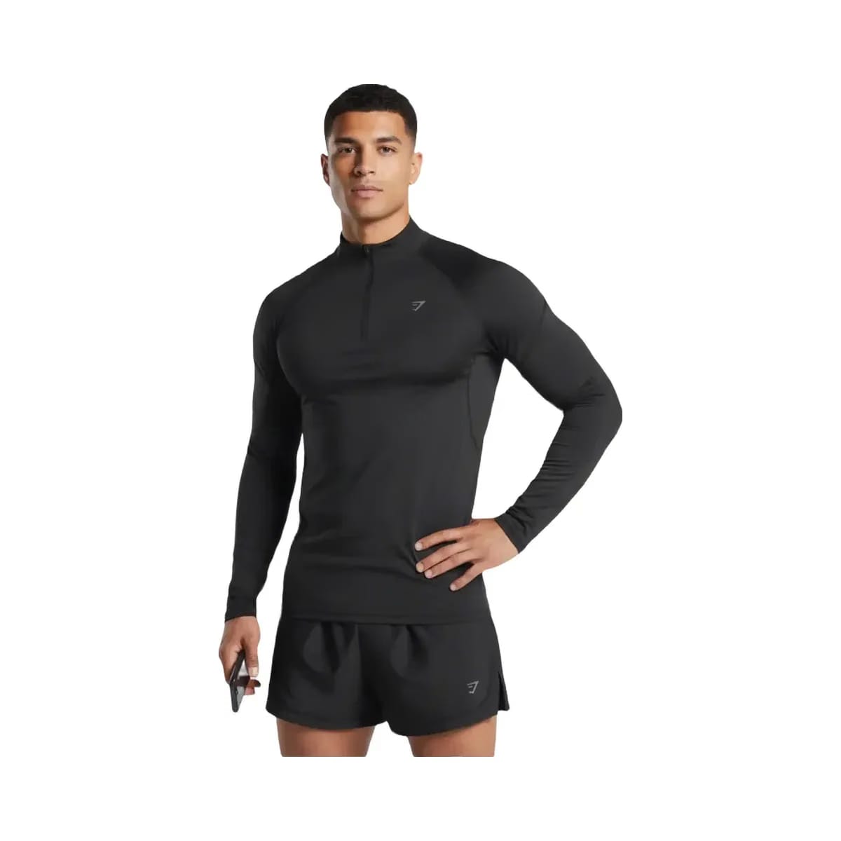 Gymshark Performance 1/4 Zip Slim Fit Black