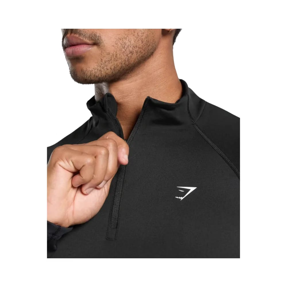Gymshark Performance 1/4 Zip Slim Fit Black