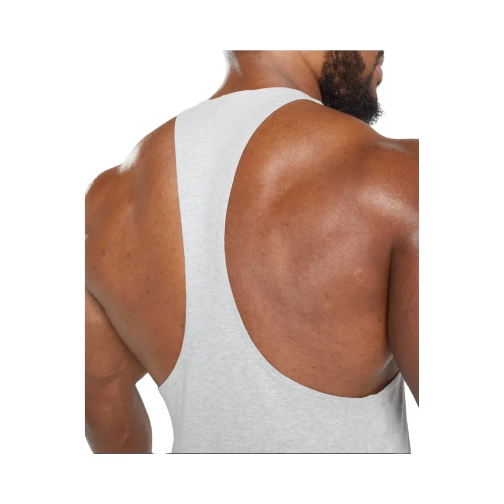 Gymshark React Stringer Slim Fit Light Grey Core Marl