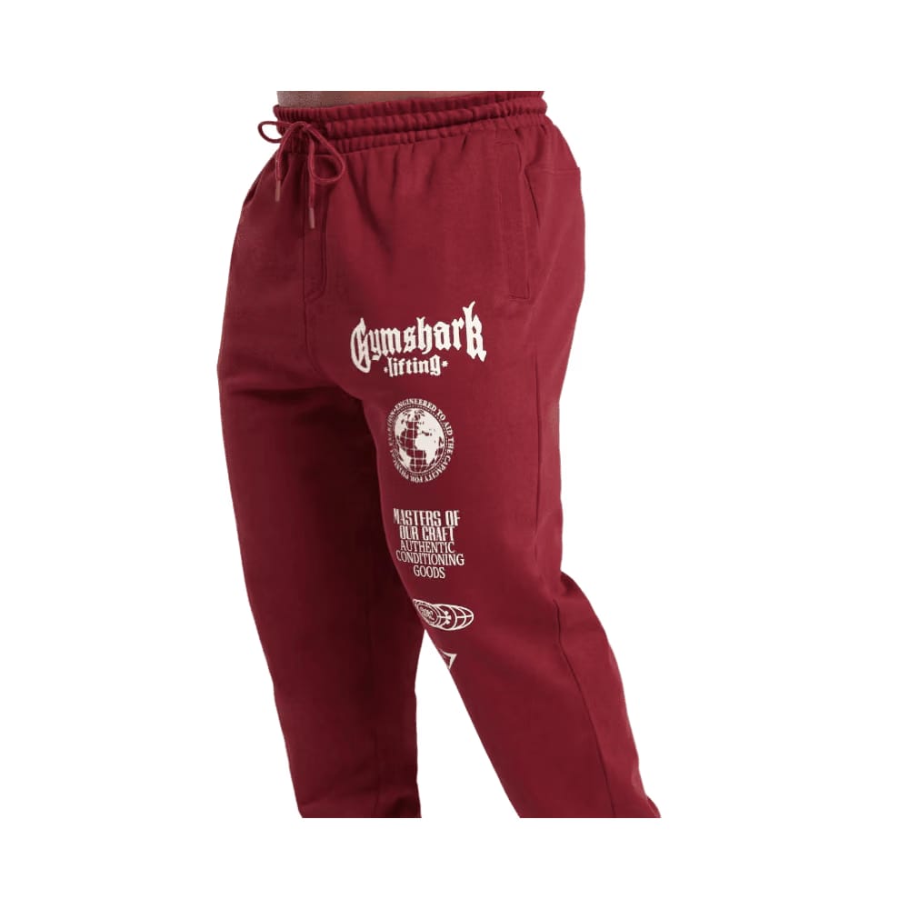 Gymshark Global Lifting Oversized Essential Joggers Sets Red
