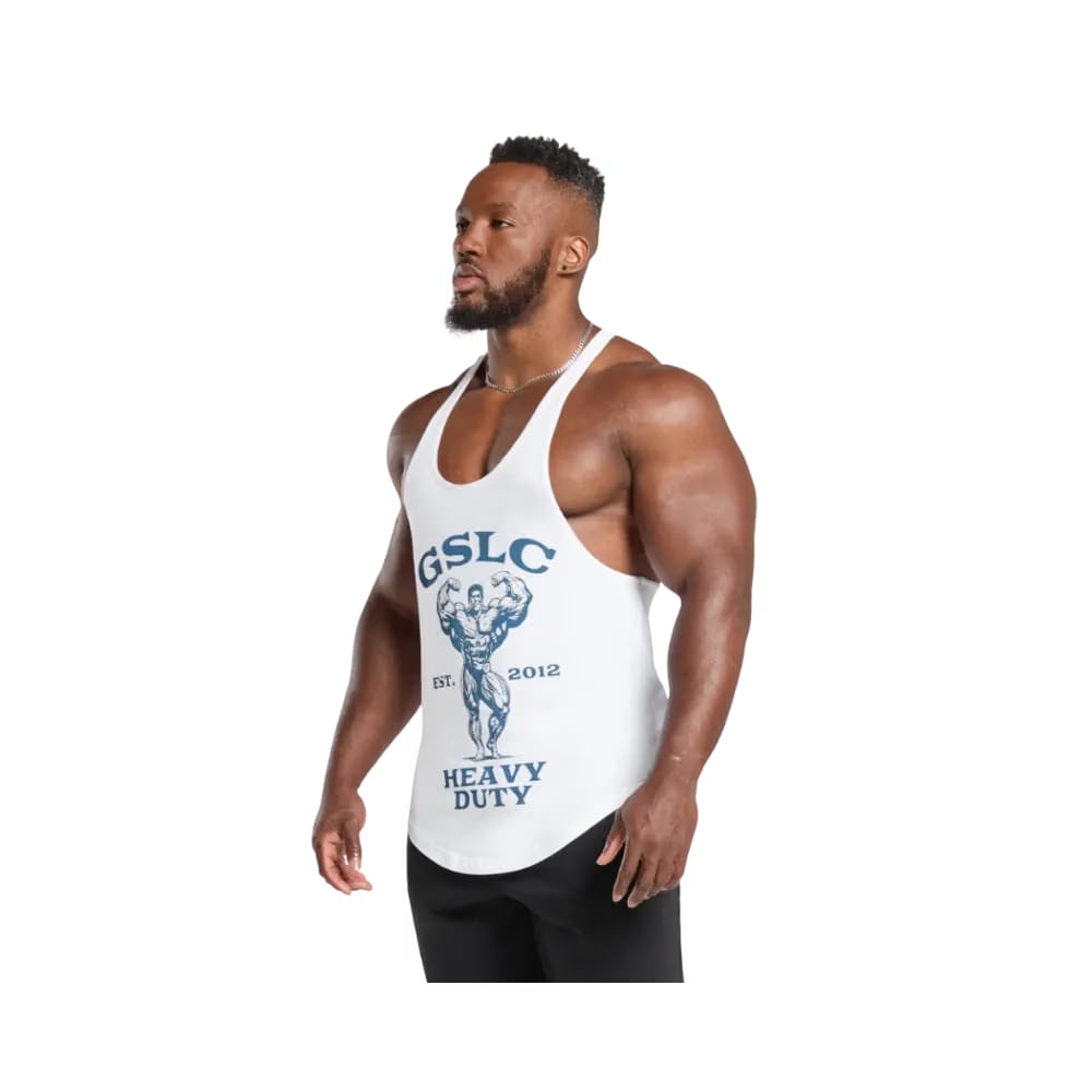 Gymshark Heavy Duty Stringer Slim Fit White