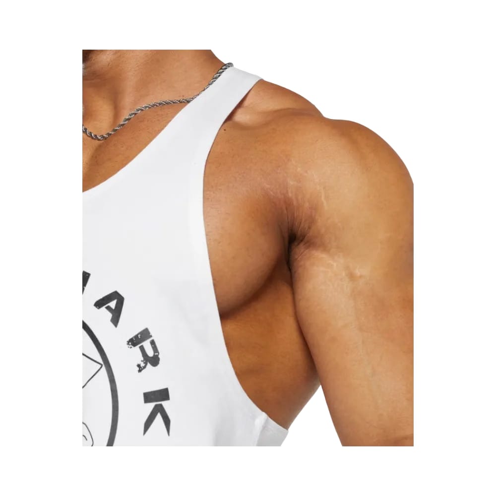 Gymshark Legacy Stringer Slim Fit White