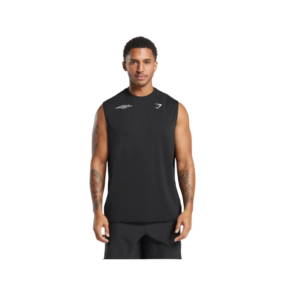 Gymshark Conditioning Club Tank Oversized Fit Black