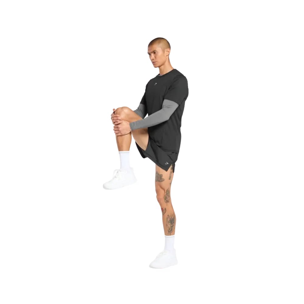 Gymshark Running T Shirt Slim Fit Black