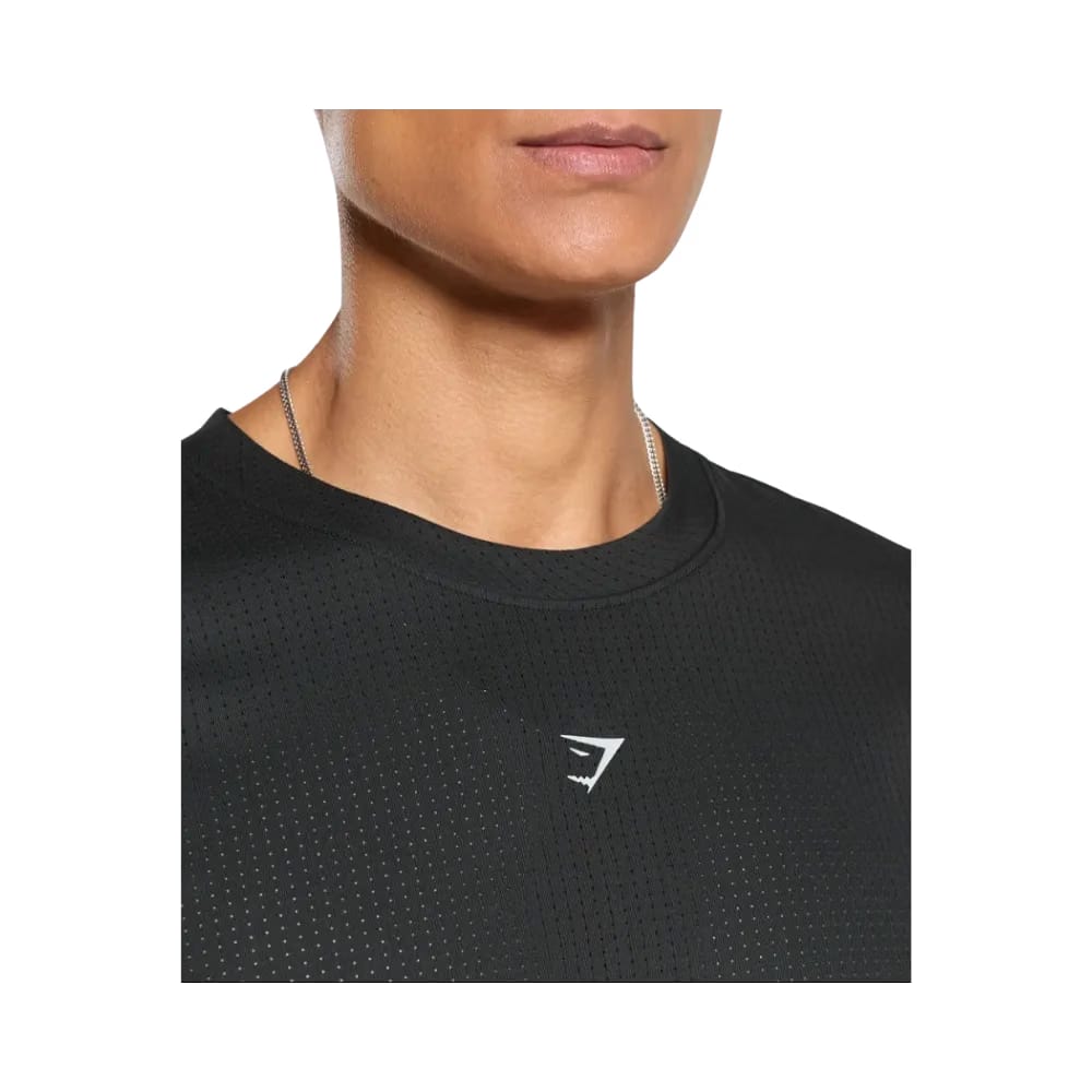 Gymshark Running T Shirt Slim Fit Black