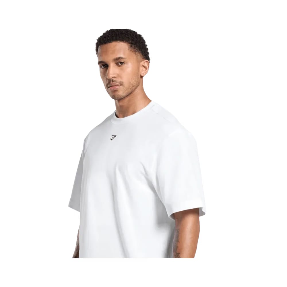 Gymshark Rest Day Essentials Boxy T-Shirt White