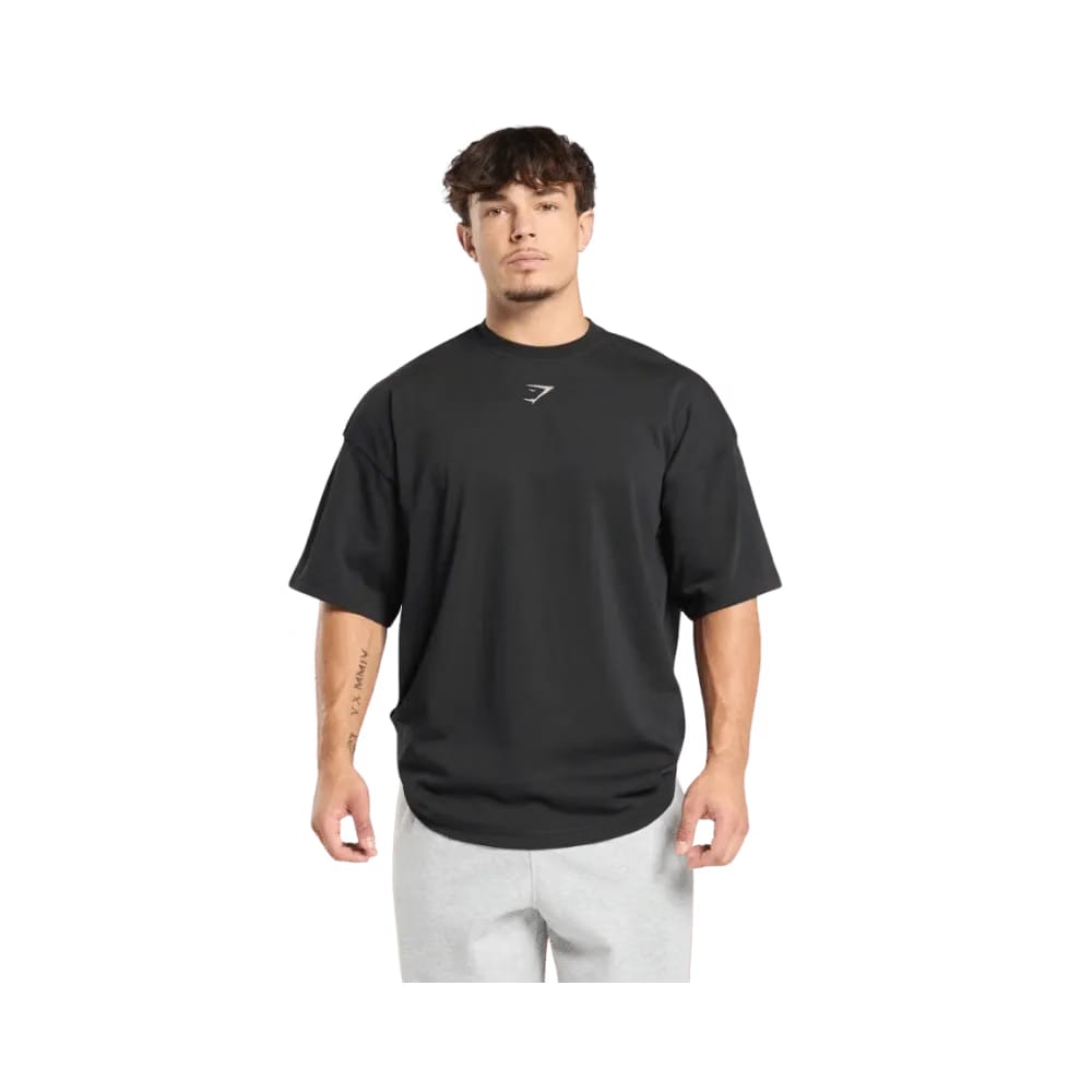 Gymshark Lifting Club T-Shirt Oversized Fit Black