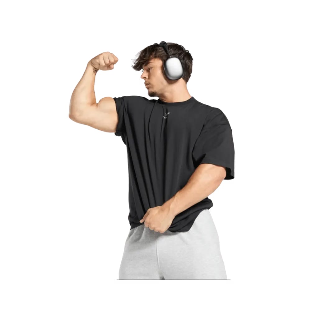 Gymshark Lifting Club T-Shirt Oversized Fit Black