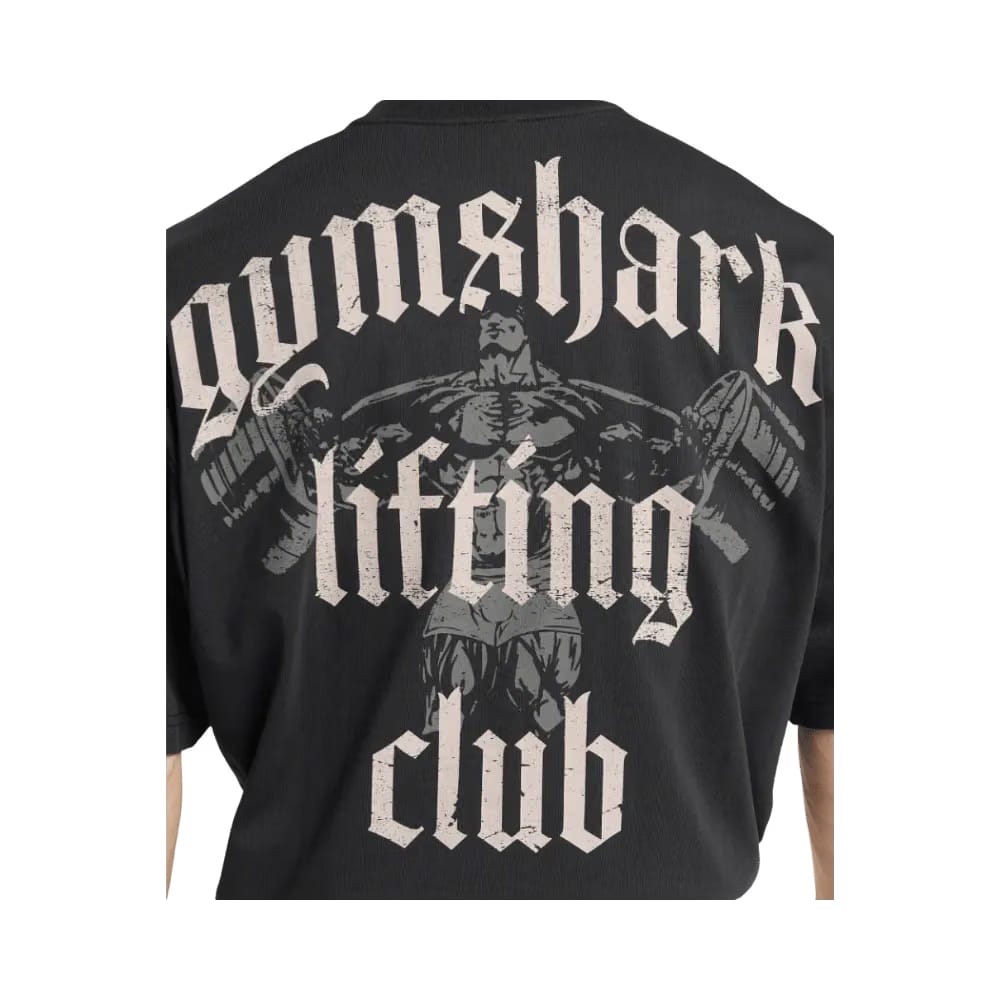 Gymshark Lifting Club T-Shirt Oversized Fit Black