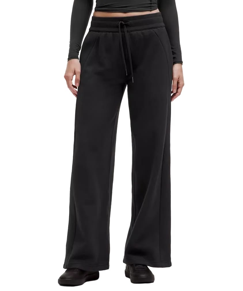 Lululemon Scuba Mid-Rise Wide-Leg Pant Black