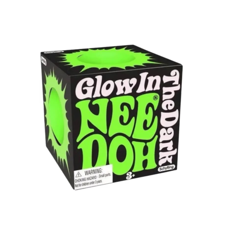 NeeDoh Glow in the Dark Squishy Fidget Toy Green