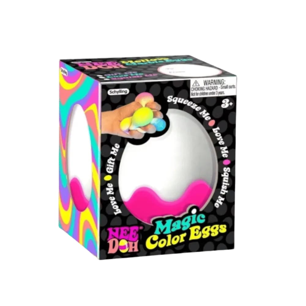 NeeDoh Magic Color Egg Squishy Fidget Toy Pink