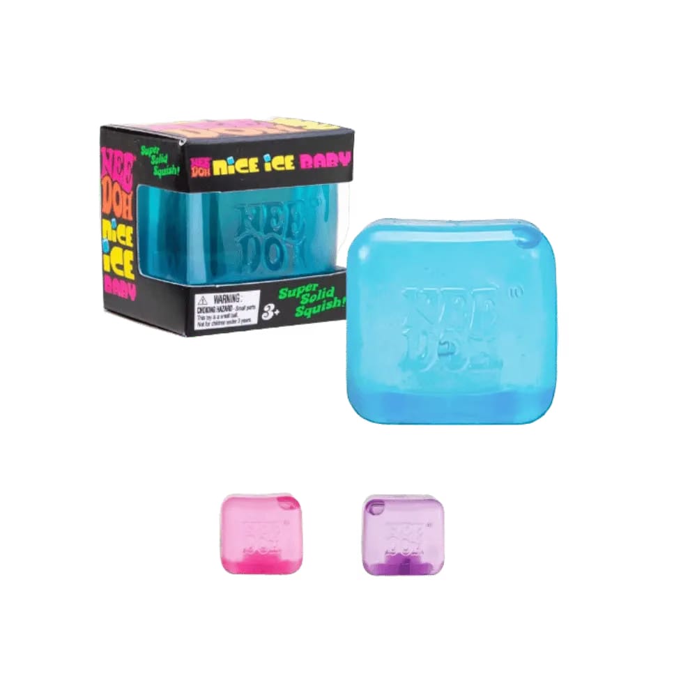 NeeDoh NeeDoh Nice Ice Baby Squishy Fidget Toy 3x Lot Pink Blue Purple