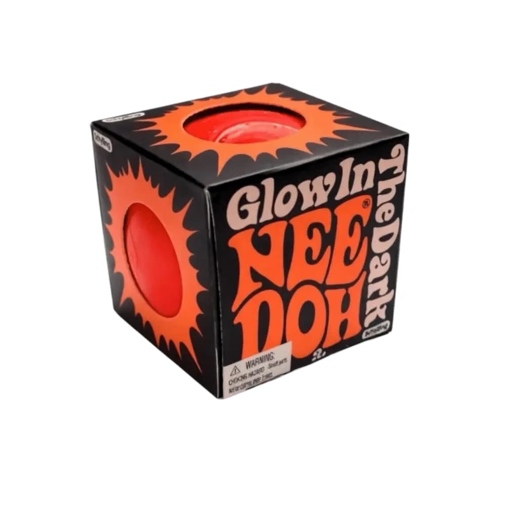 NeeDoh Glow in the Dark Squishy Fidget Toy Orange
