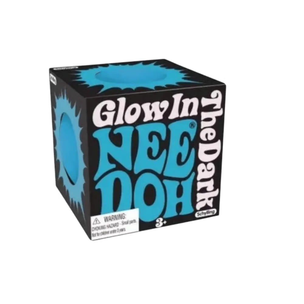 NeeDoh Glow in the Dark Squishy Fidget Toy Blue