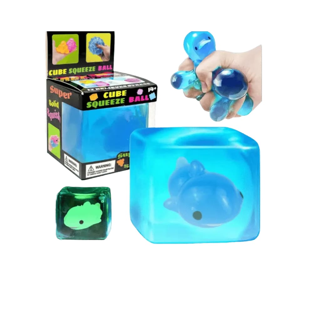 NeeDoh Glow in the Dark Squishy Fidget Toy Blue