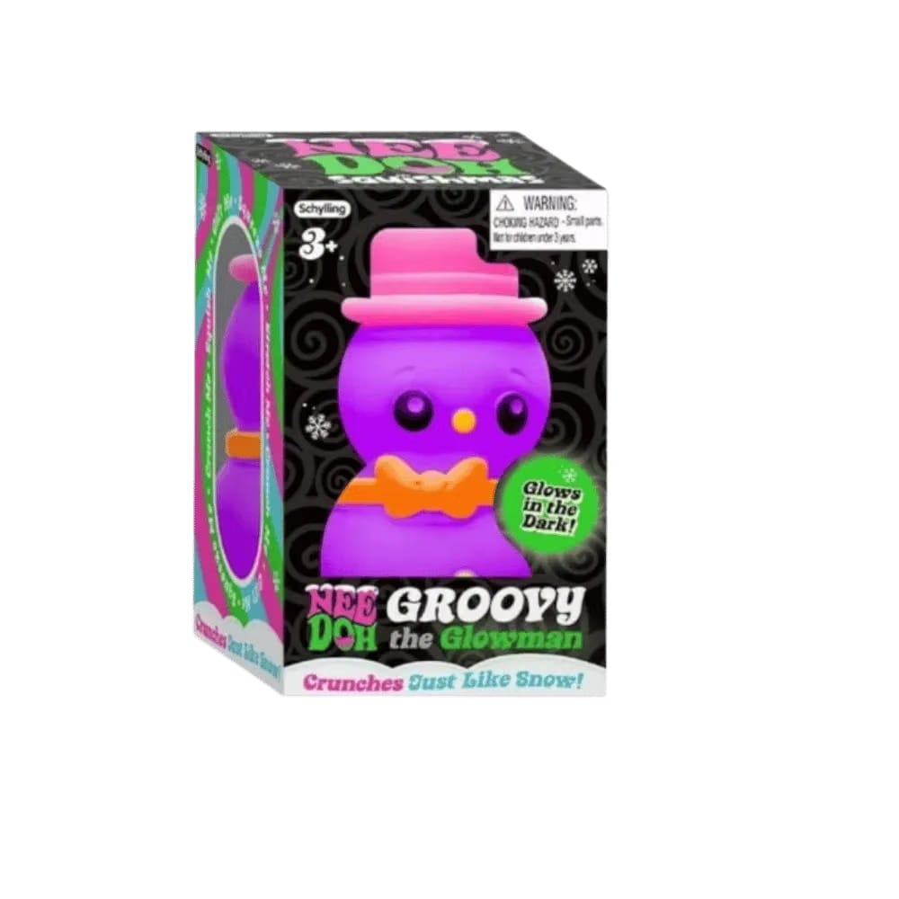 NeeDoh Groovy the Glowman Squishy Fidget Toy Purple