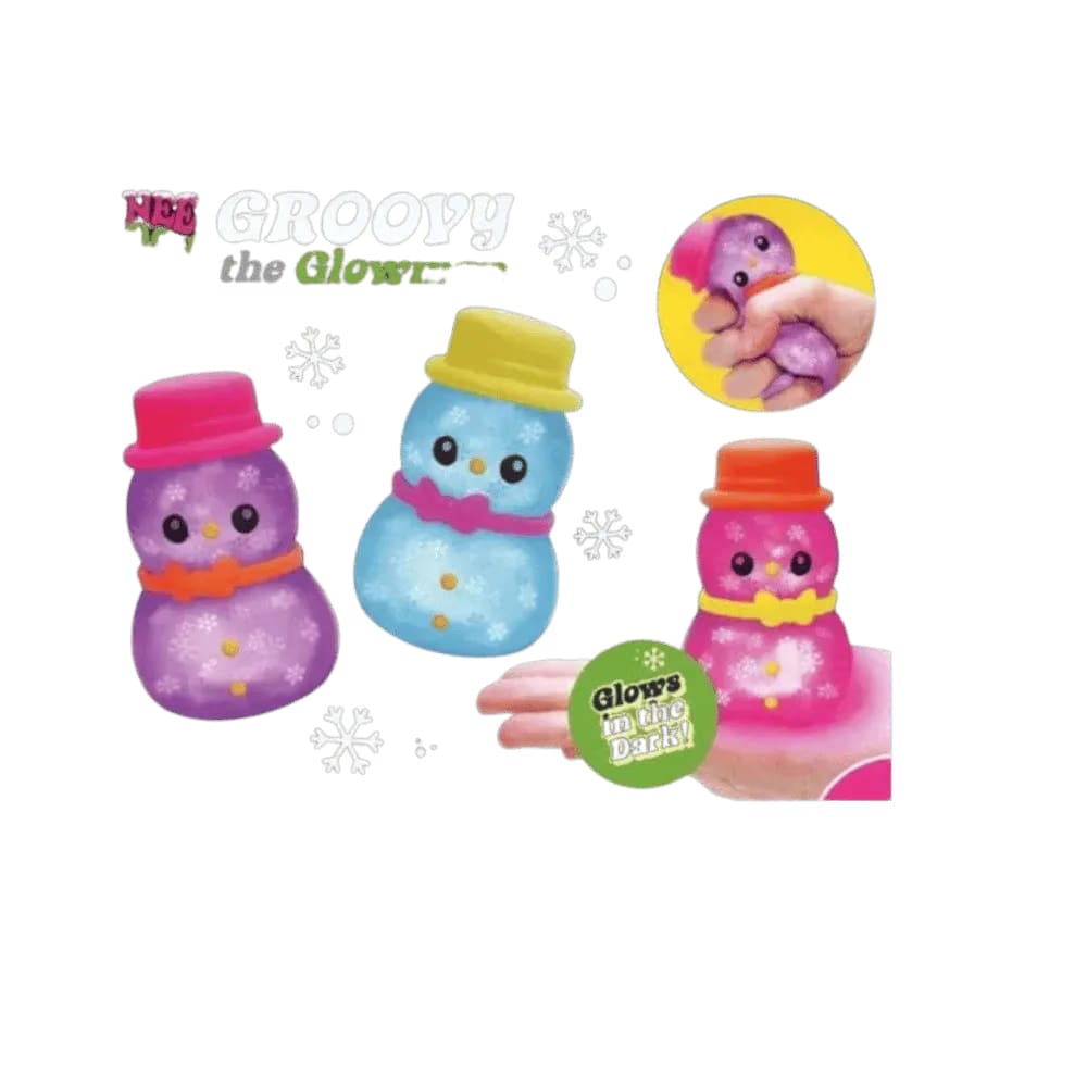 NeeDoh Groovy the Glowman Squishy Fidget Toy Purple