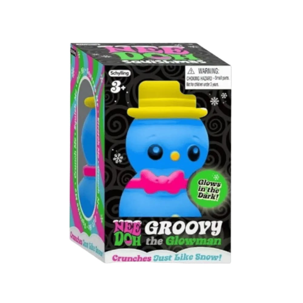 NeeDoh Groovy the Glowman Squishy Fidget Toy Blue