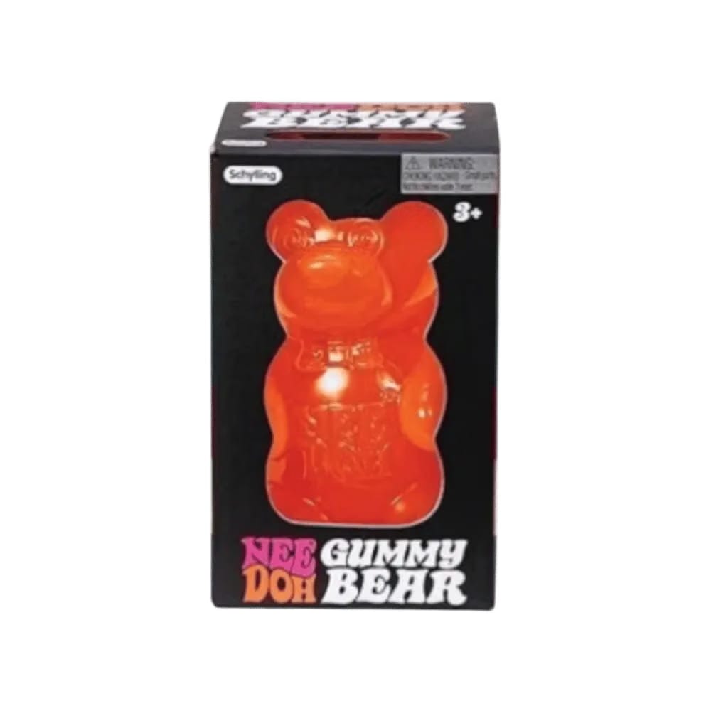 NeeDoh Gummy Bear Squishy Fidget Toy Orange