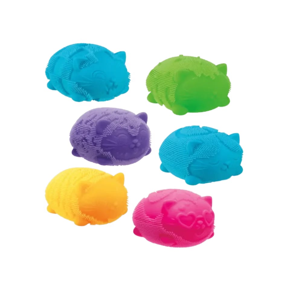 NeeDoh Fuzz Ball Wild Cats Squishy Fidget Toy Green