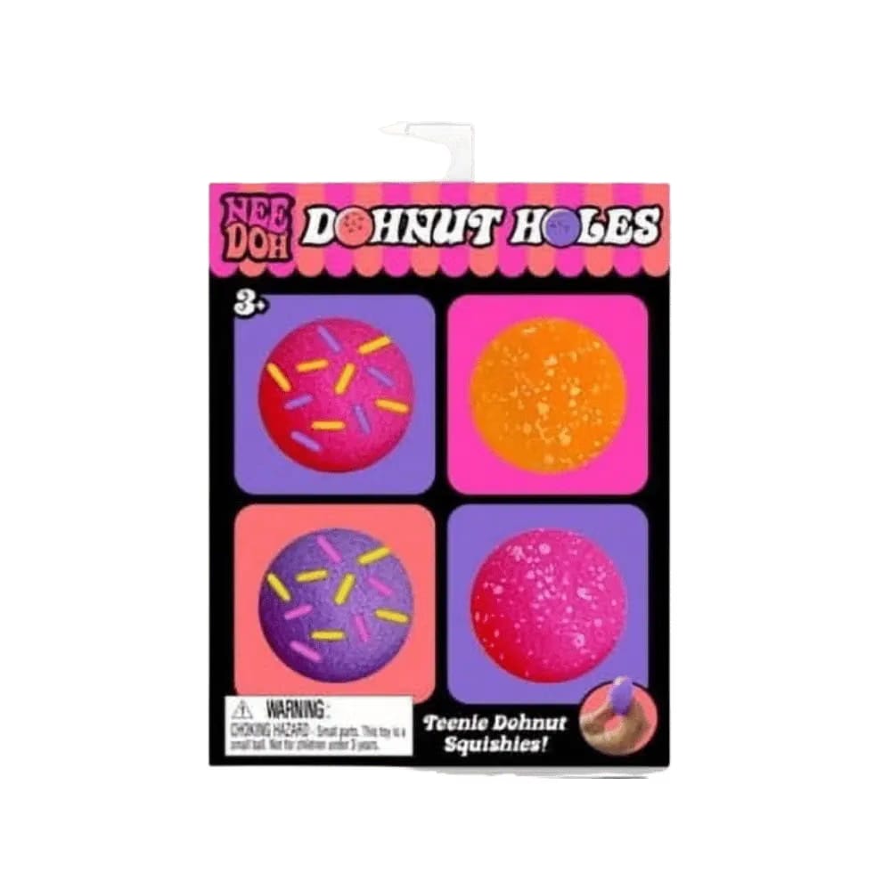 NeeDoh Dohnut Hole Squishy Fidget Toy Set of 4 Mullticolor