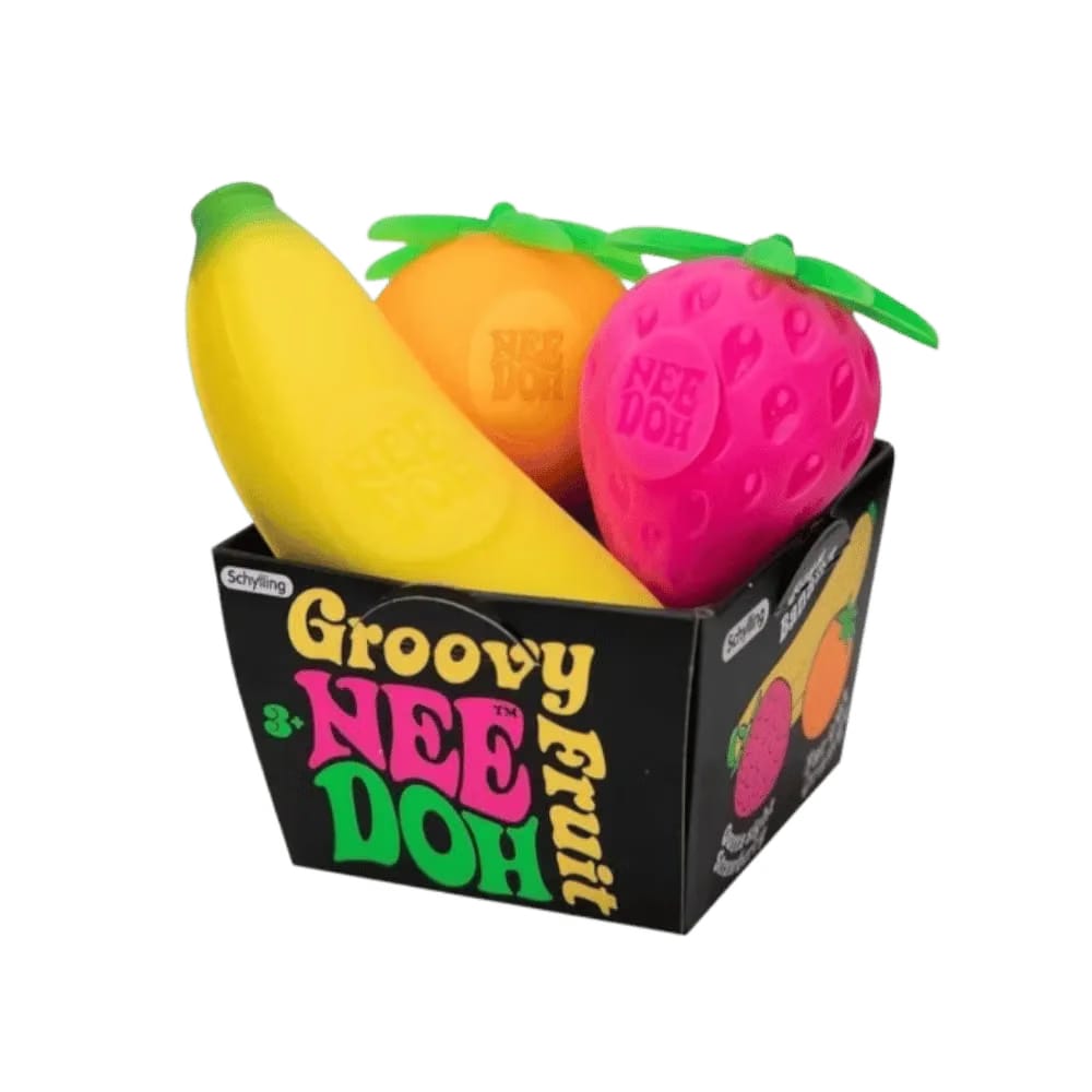 NeeDoh Groovy Fruit Squishy Fidget Toy Multicolor
