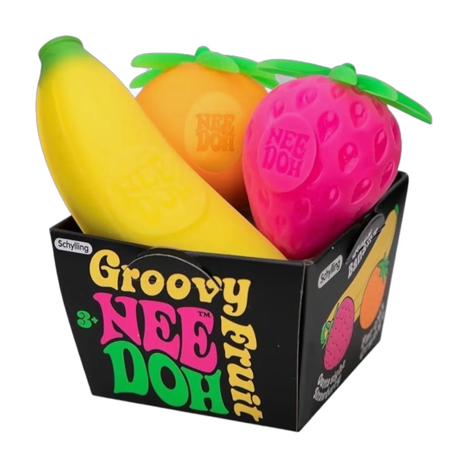 NeeDoh Groovy Fruit Squishy Fidget Toy Multicolor