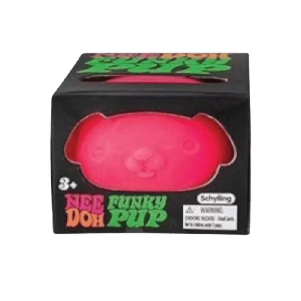 NeeDoh Funky Pup Squishy Fidget Toy Pink