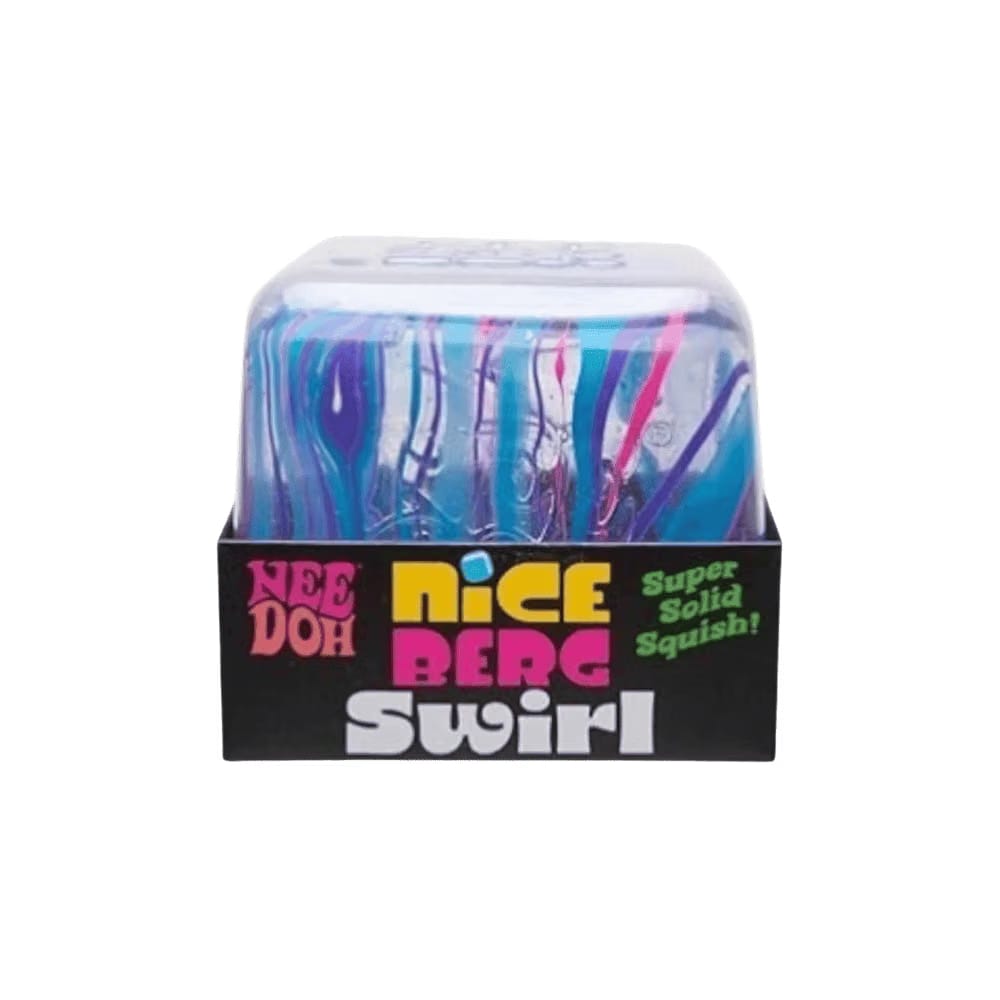 NeeDoh Jumbo Swirl Nice Berg Squishy Fidget Toy Blue