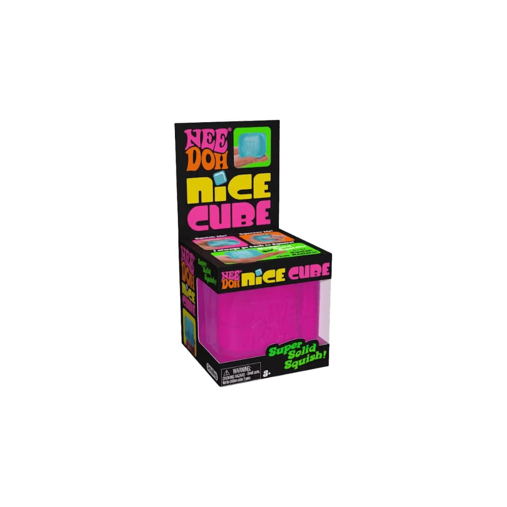 NeeDoh Nice Cube Squishy Fidget Toy Pink