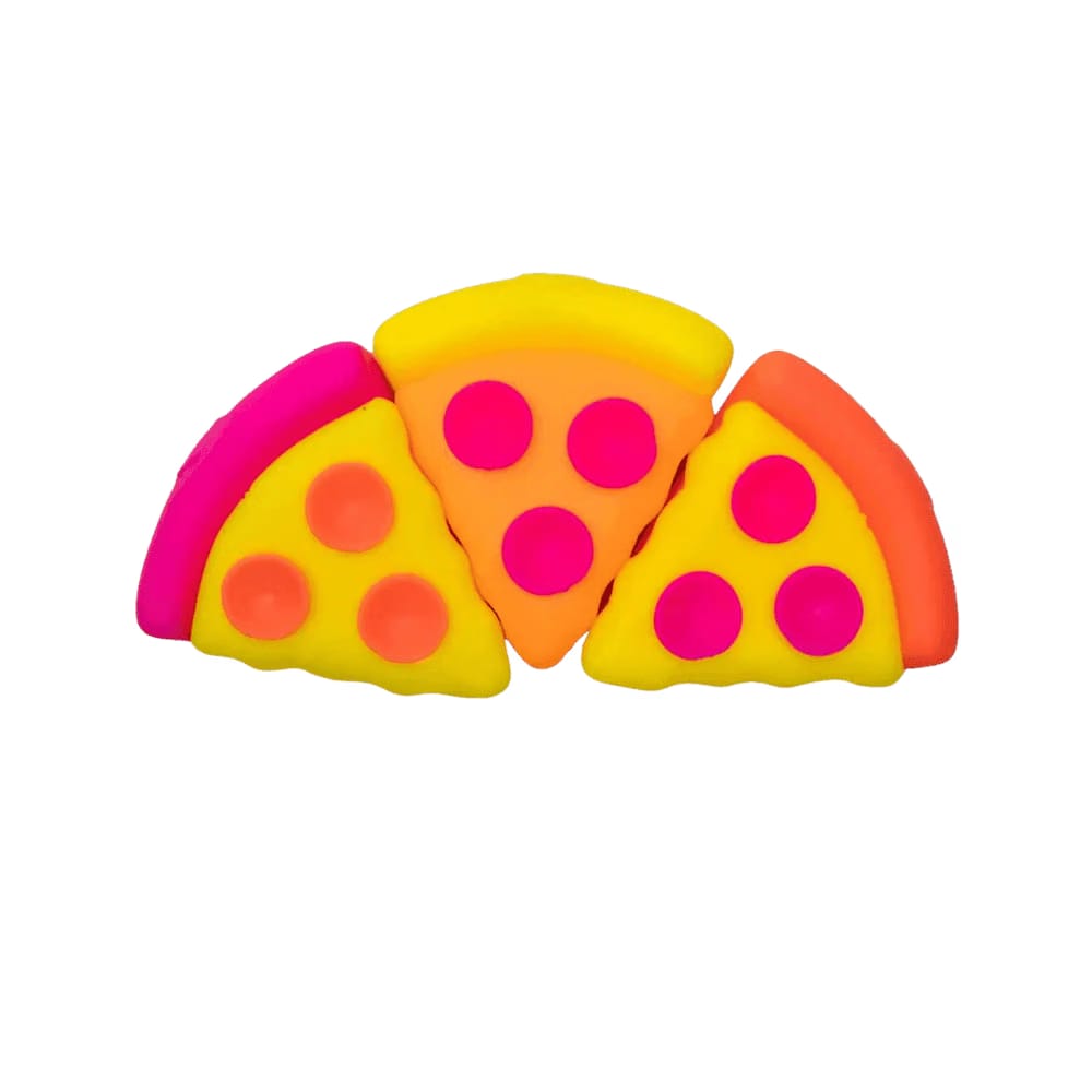 NeeDoh Squeeza Pizza Squishy Fidget Toy Orange Crust