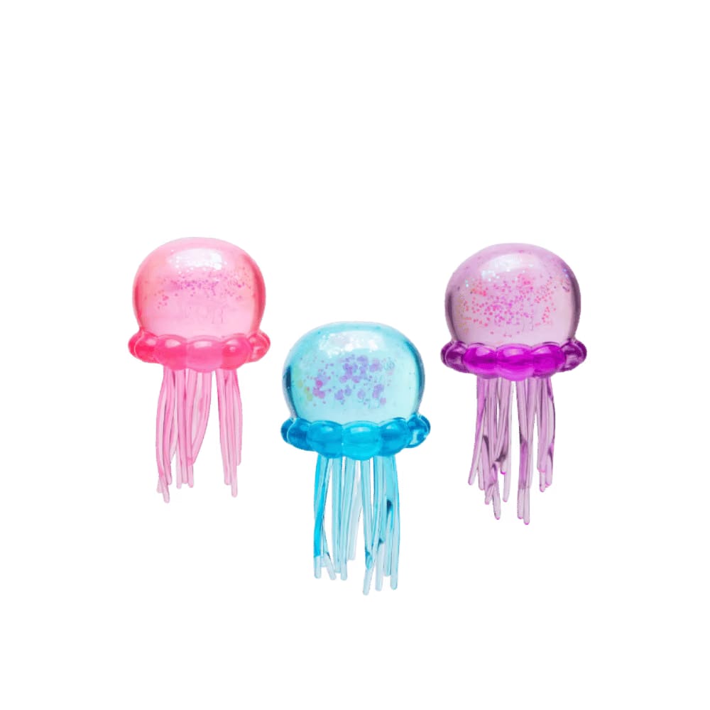 NeeDoh JellySquish Squishy Fidget Toy 3x Lot Purple/Pink/Blue