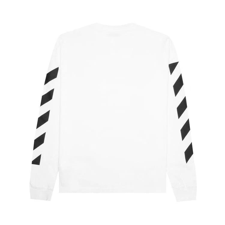 Off-White Diag Helvetica Skate Long-Sleeve T-Shirt White/Black