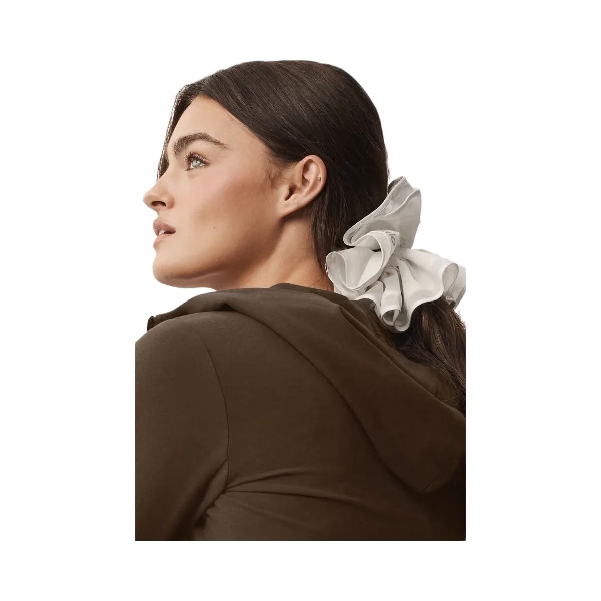 Alo Mesh Sweet Nothing Oversize Scrunchie - Ivory