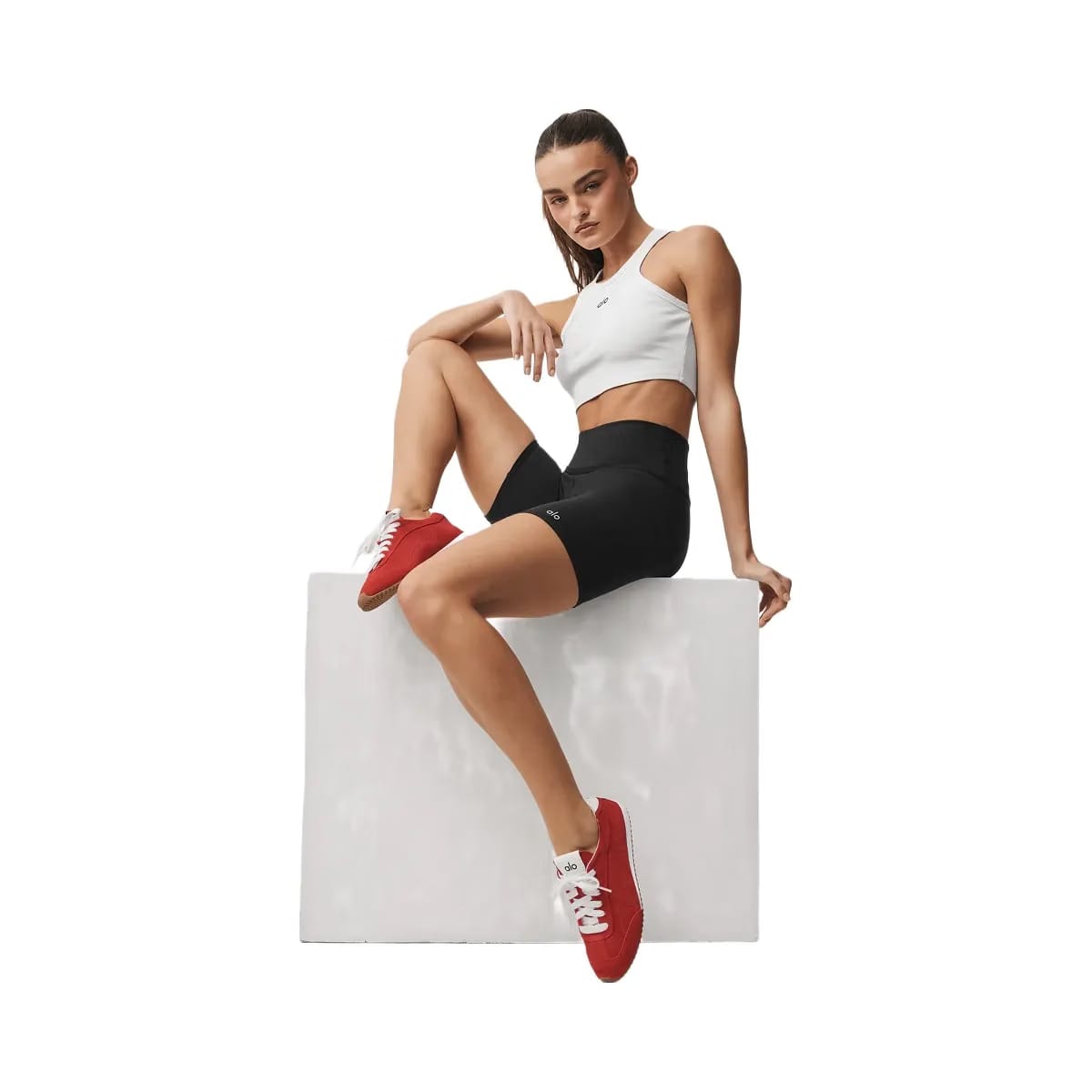 Alo Sunset Sneaker - Candy Heart Red