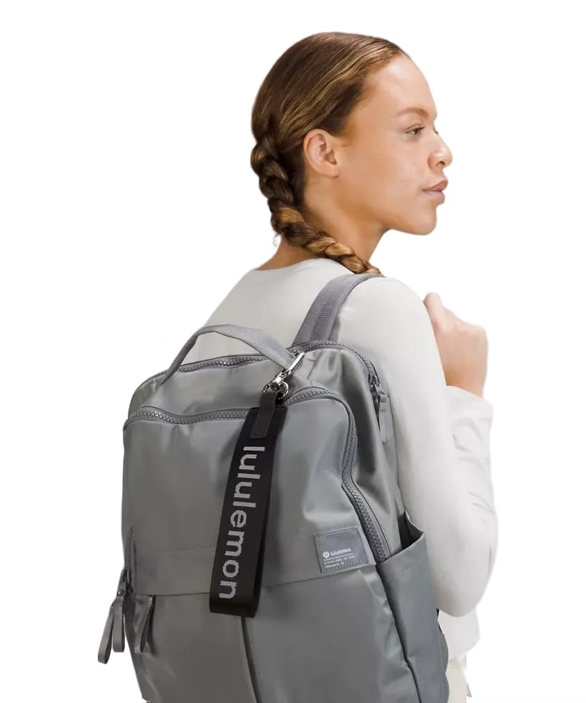 Lululemon Never Lost Keychain Black/White