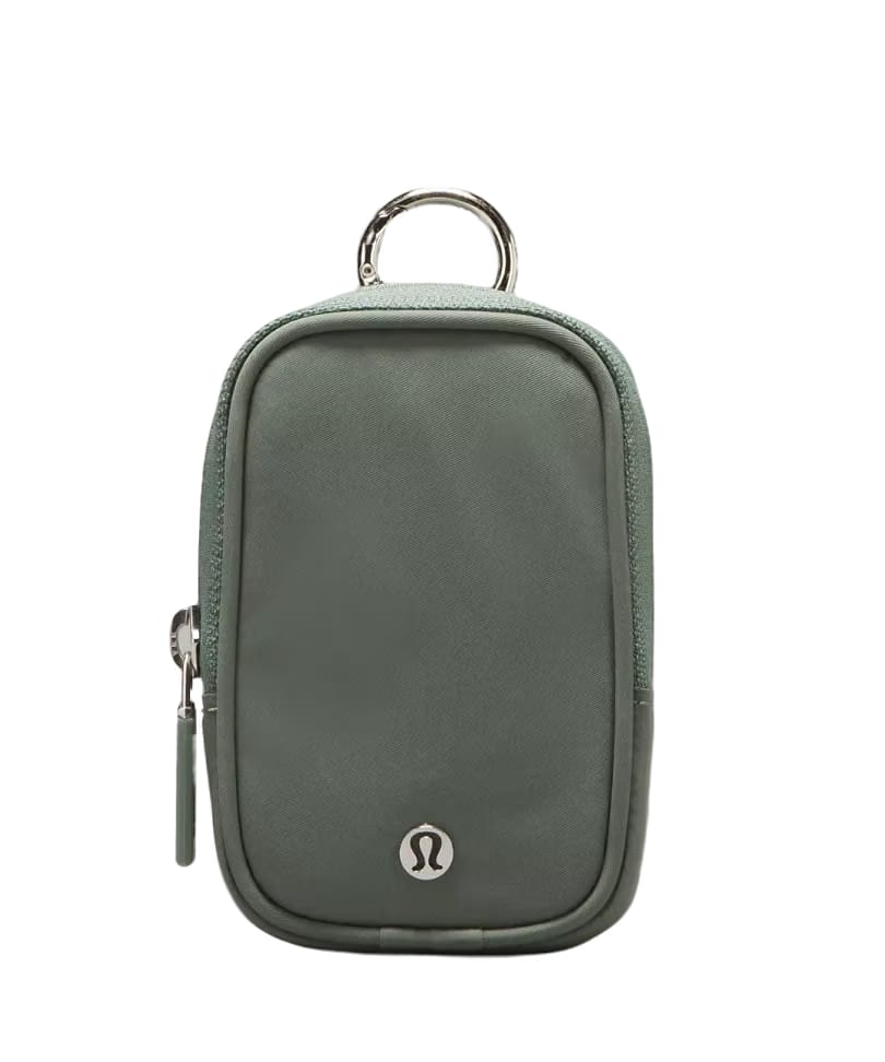Lululemon Clippable Nano Pouch Grey Eucalyptus